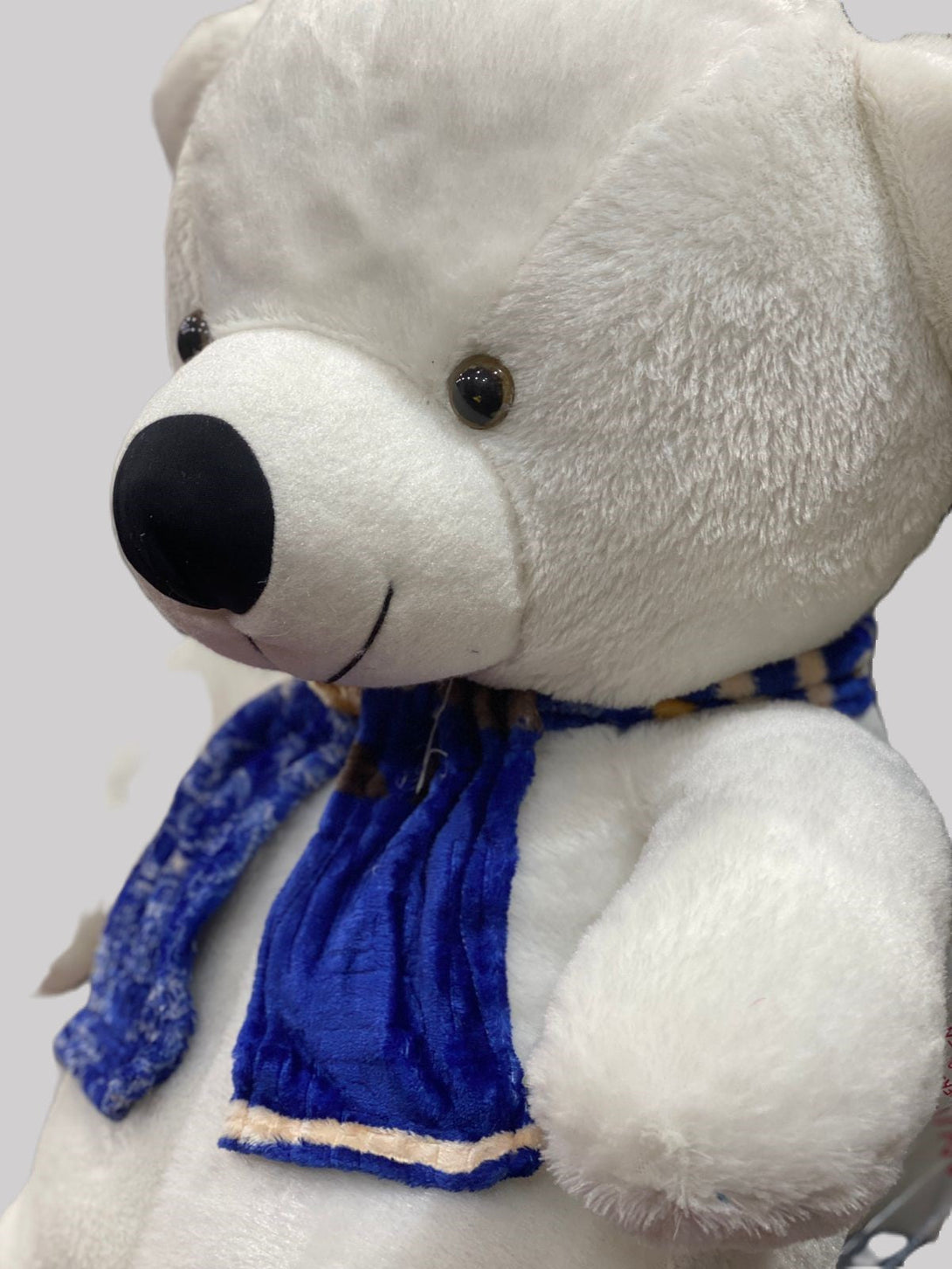 3 Feet Long Teddy Bear with Muffler  Pink & white - Trendytoys