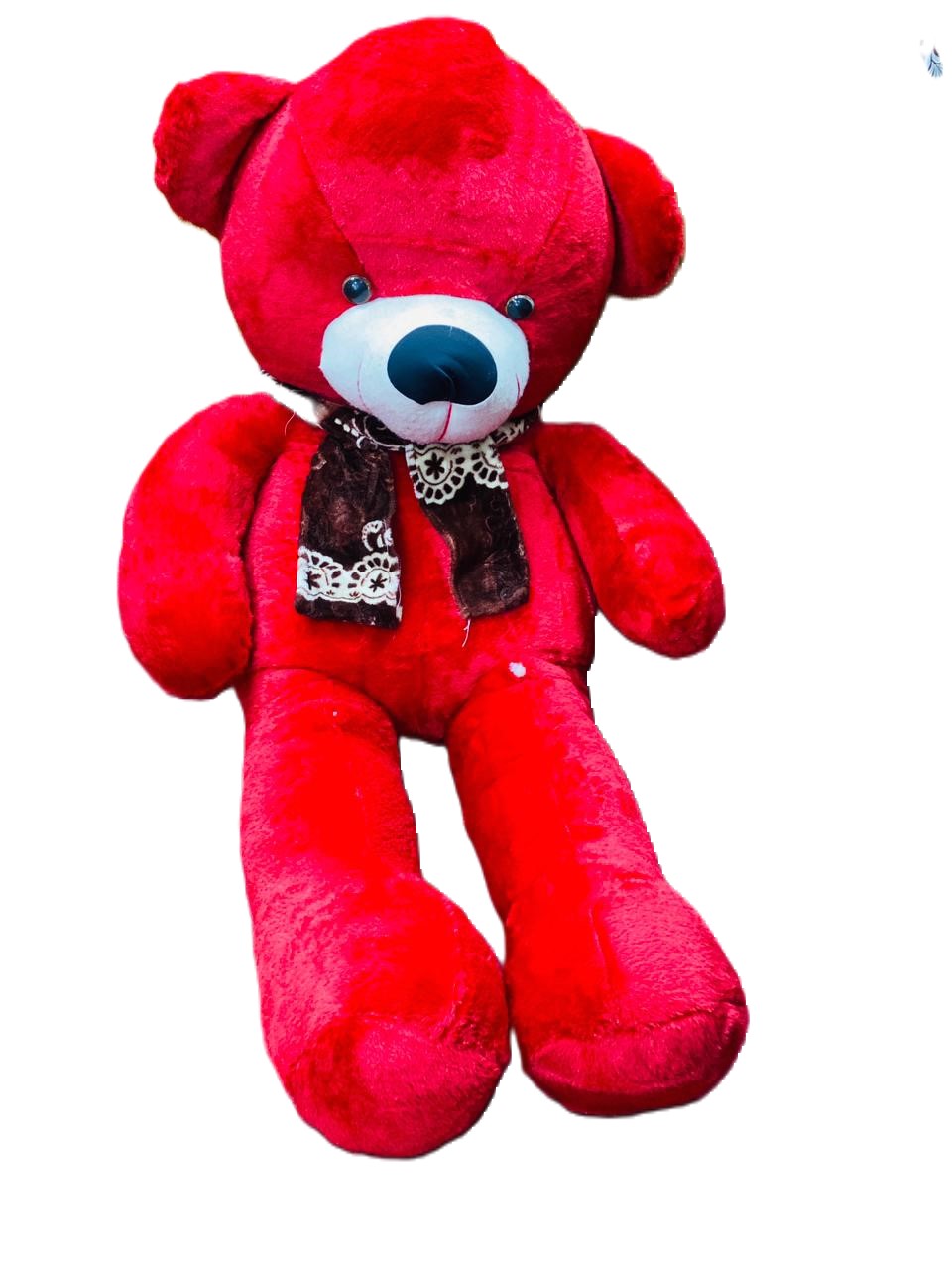 5.5 Feet Red Teddy Bear with Muffler - Trendytoys