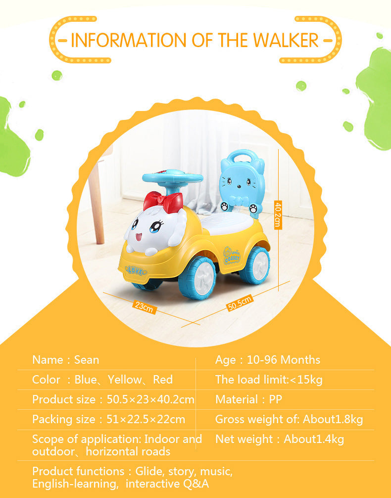 Hello Kitty Children Ride On Push Car - Trendytoys