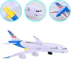 Airbus Battery Operated Toy With Flashing Lights and Music - Trendytoys