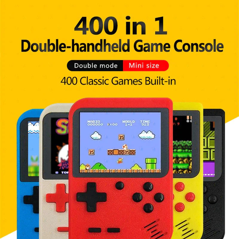 500 In 1 Retro Video Game Console Handheld Game With Extra Remort for 2 Players. - Trendytoys