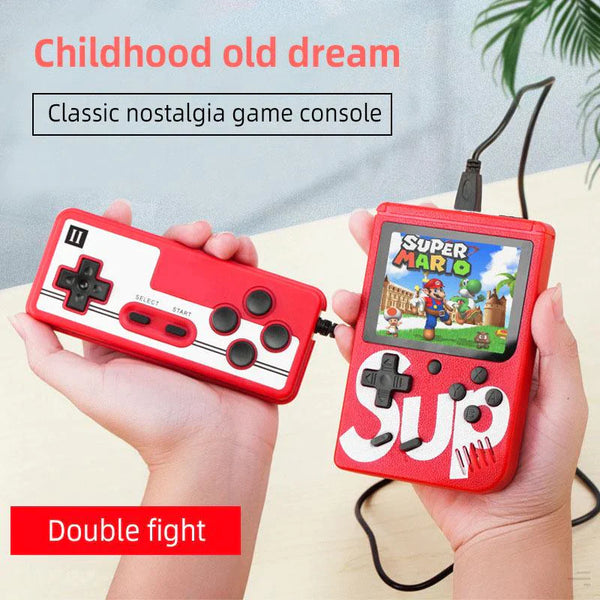 500 In 1 Retro Video Game Console Handheld Game With Extra Remort for 2 Players. - Trendytoys