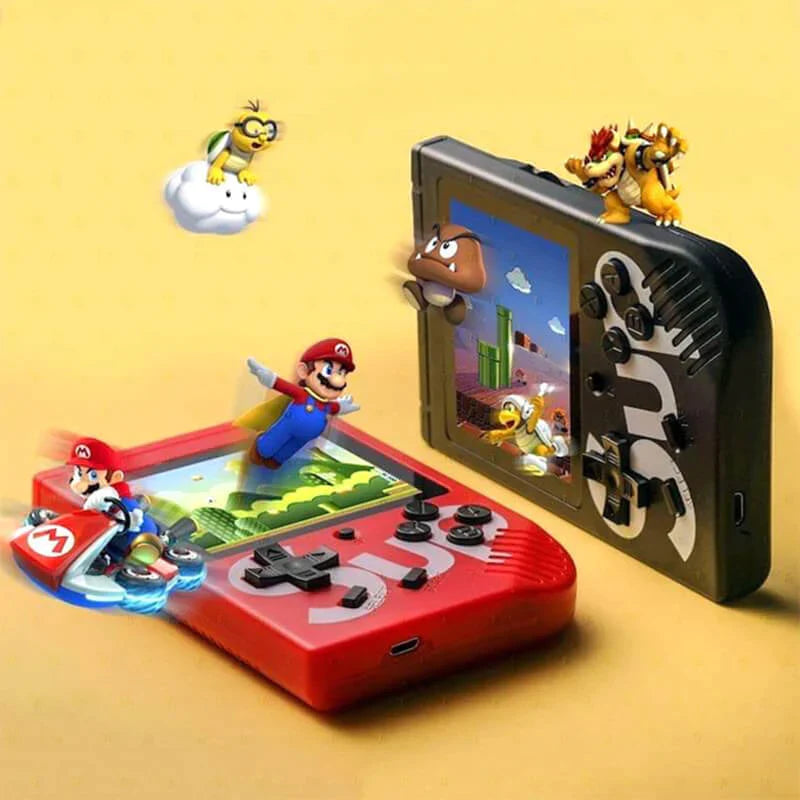 500 In 1 Retro Video Game Console Handheld Game With Extra Remort for 2 Players. - Trendytoys